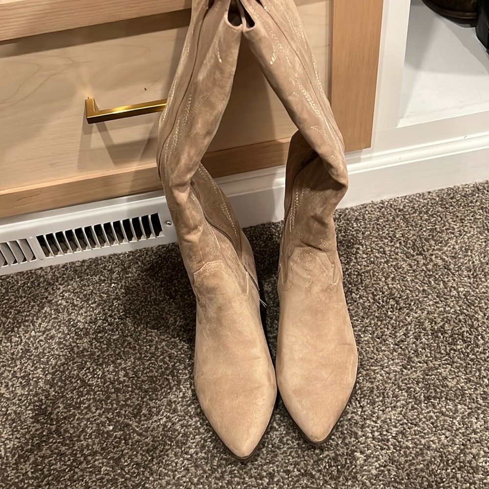 Cream Tall Boot